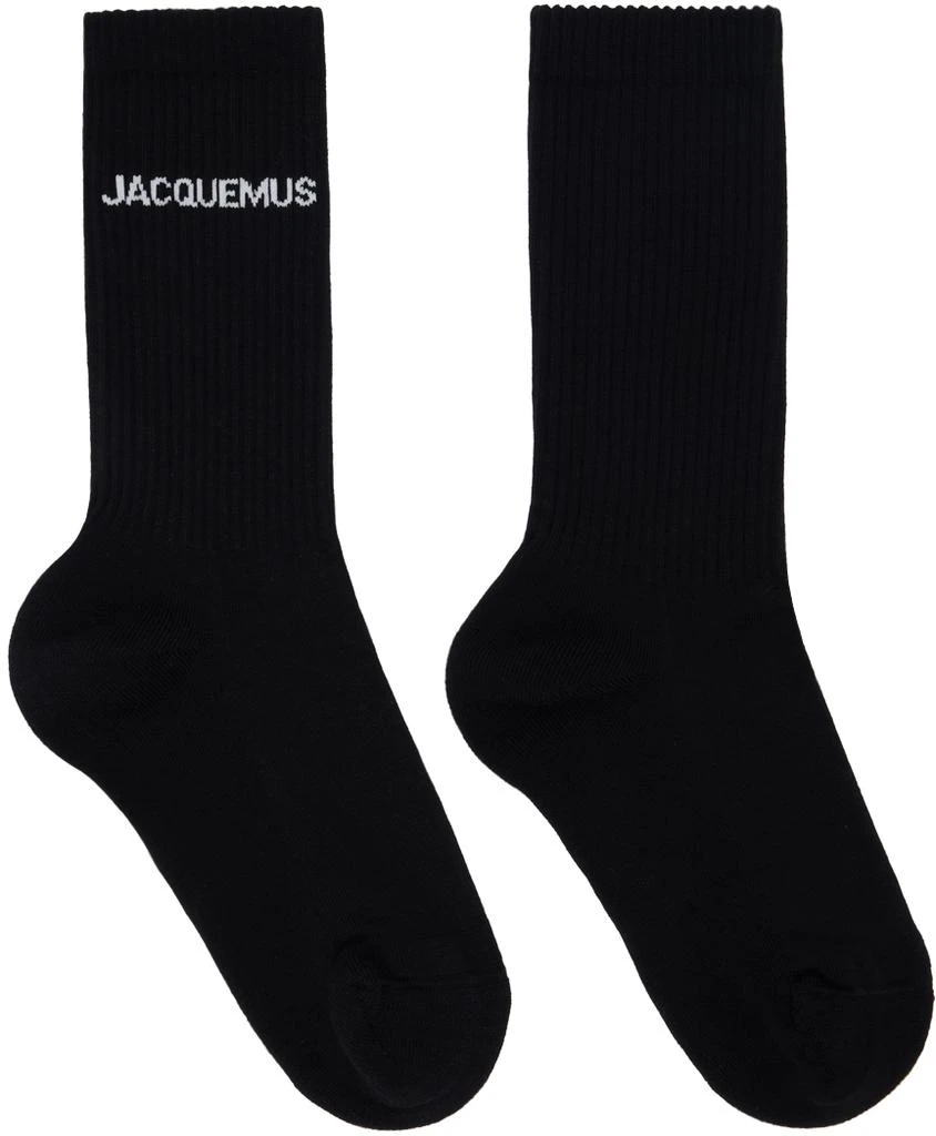 JACQUEMUS Black Les Classiques 'Les chaussettes Jacquemus' Socks 1