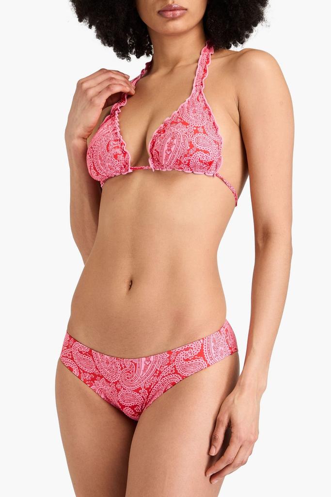 Heidi Klein Tangier paisley-print triangle bikini top