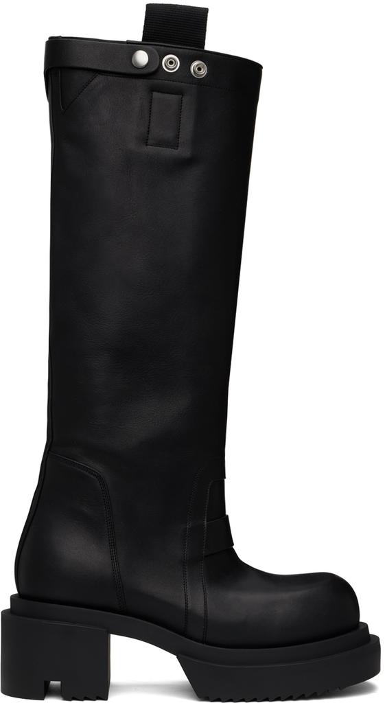靴 Rick owens Pull on bogun boots Rick Owens Black Pull On Bogun Boots Rick Owens
