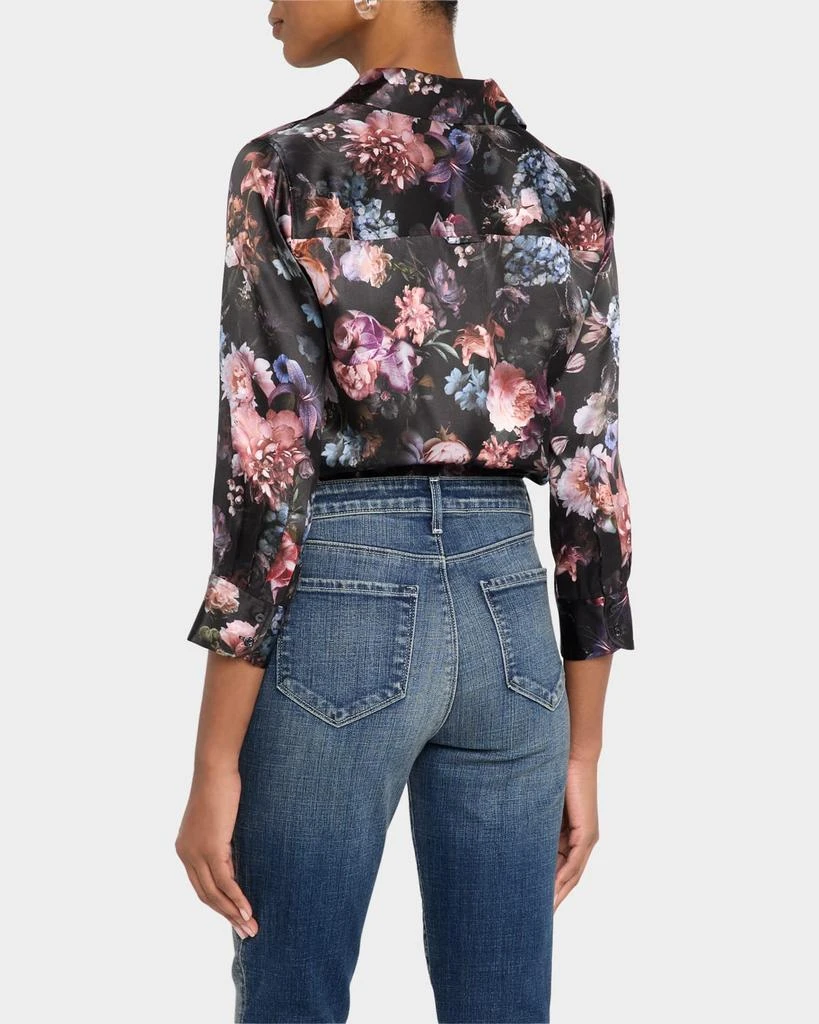 L'Agence Dani Floral Silk Blouse 3
