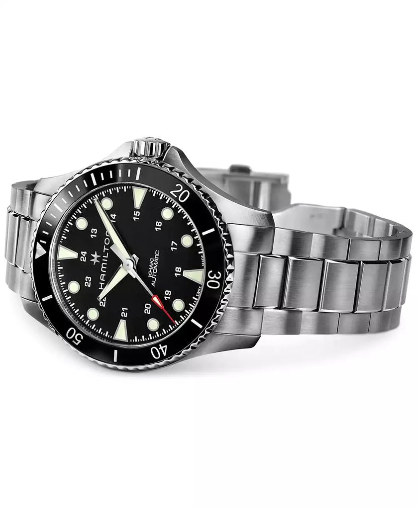 Hamilton Men's Swiss Automatic Khaki Navy Scuba Stainless Steel Bracelet Watch 43mm 3