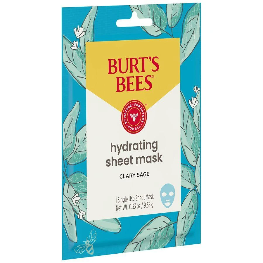 Burt's Bees Clary Sage Hydrating Single-Use Facial Sheet Mask Clary Sage 7