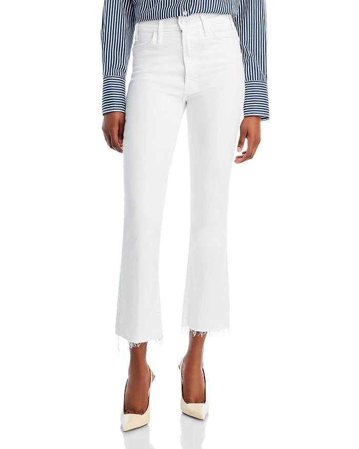 MOTHER The Hustler High Rise Flare Leg Ankle Jeans