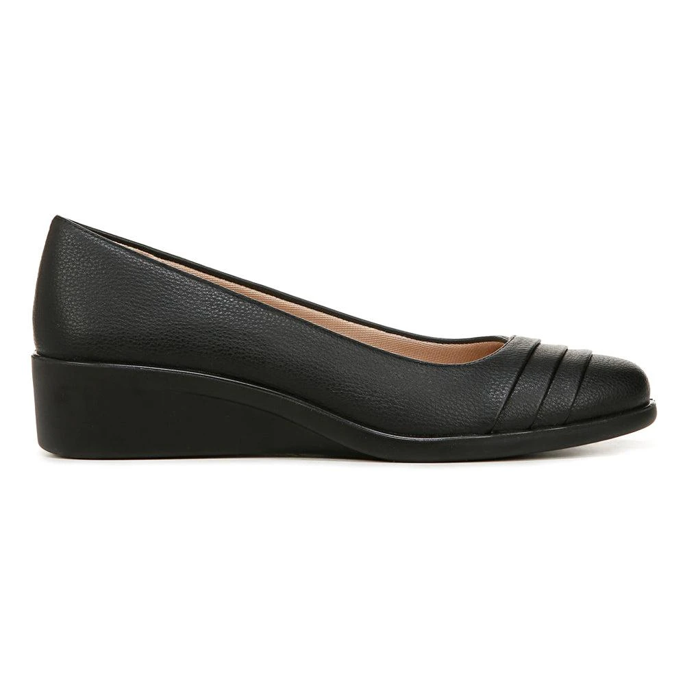 LifeStride Jenna Round Toe Slip On Wedge Pumps 1