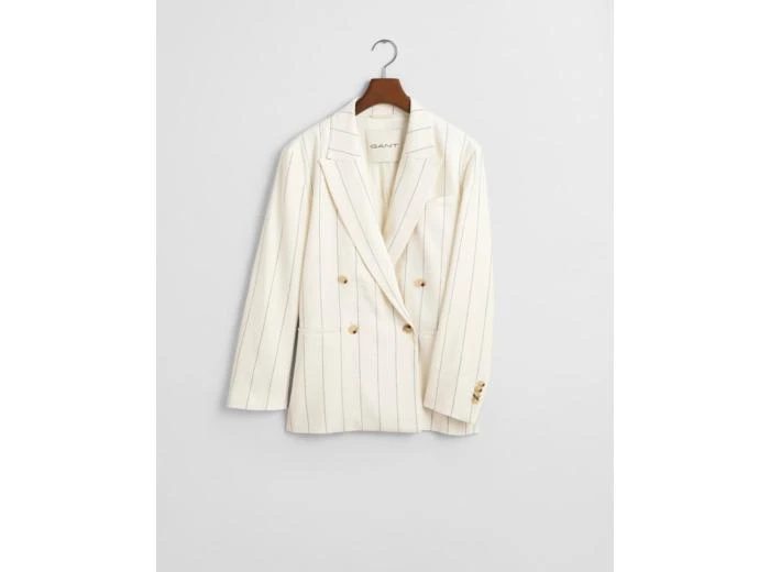 Gant Pinstriped Linen Club Blazer