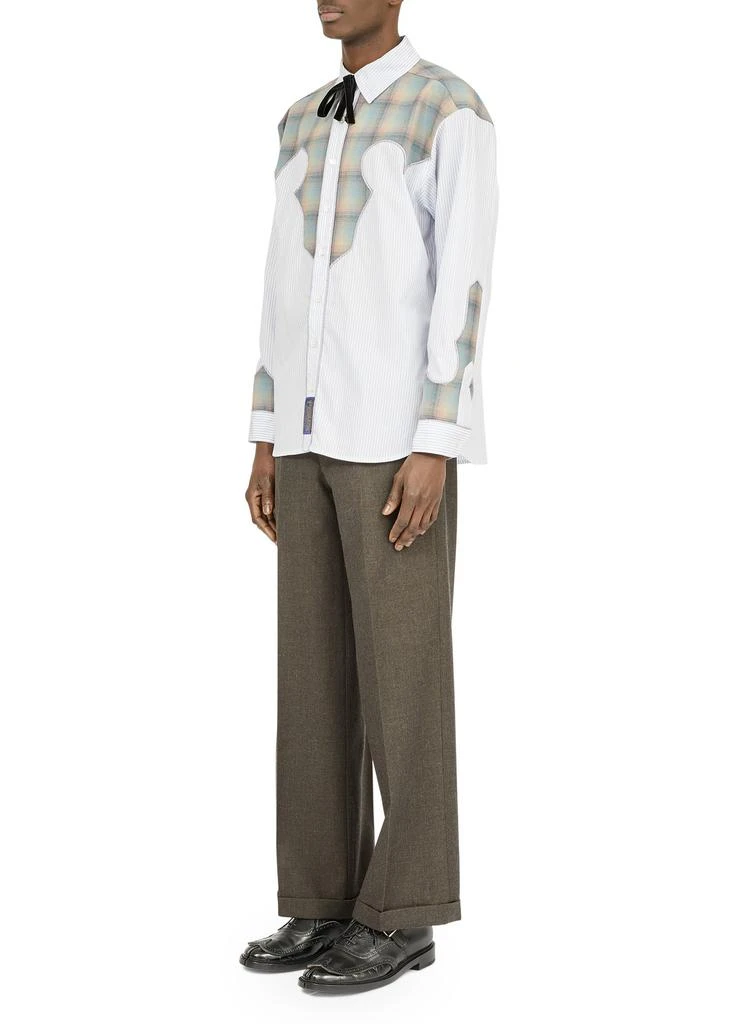 MAISON MARGIELA Pendleton yoke pinstripe shirt 7