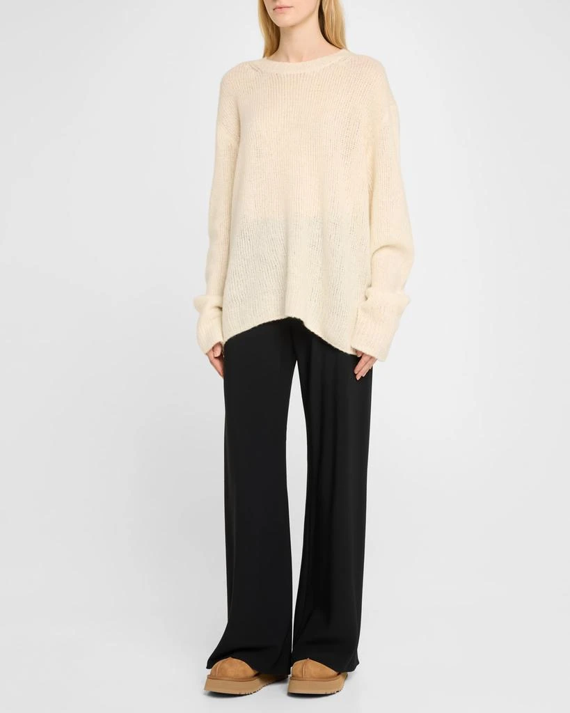 UGG Disquette Suede & Shearling Platform Slippers 3