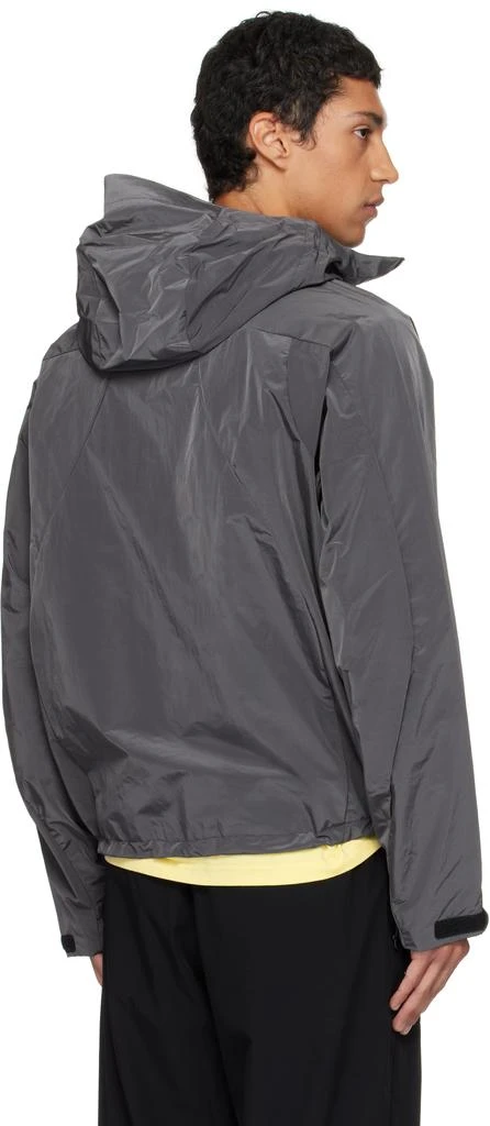 Dime Gray Taffeta Windbreaker Jacket 3