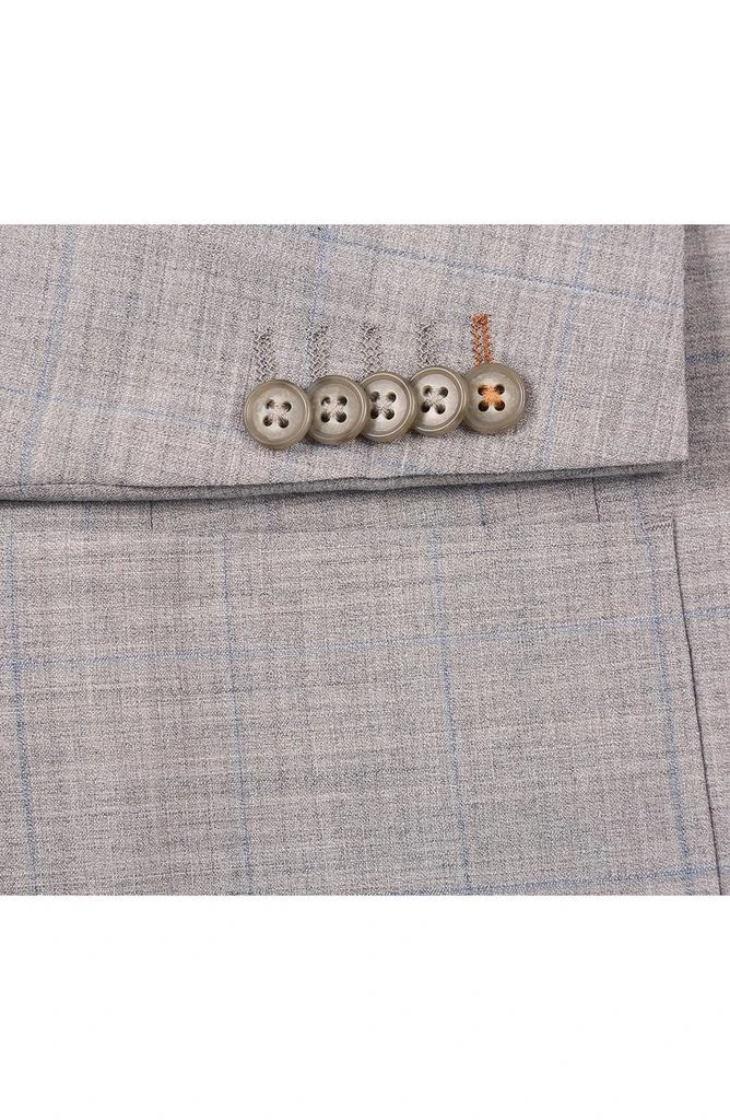 English Laundry Plaid Grey Wool Blend Suit 4