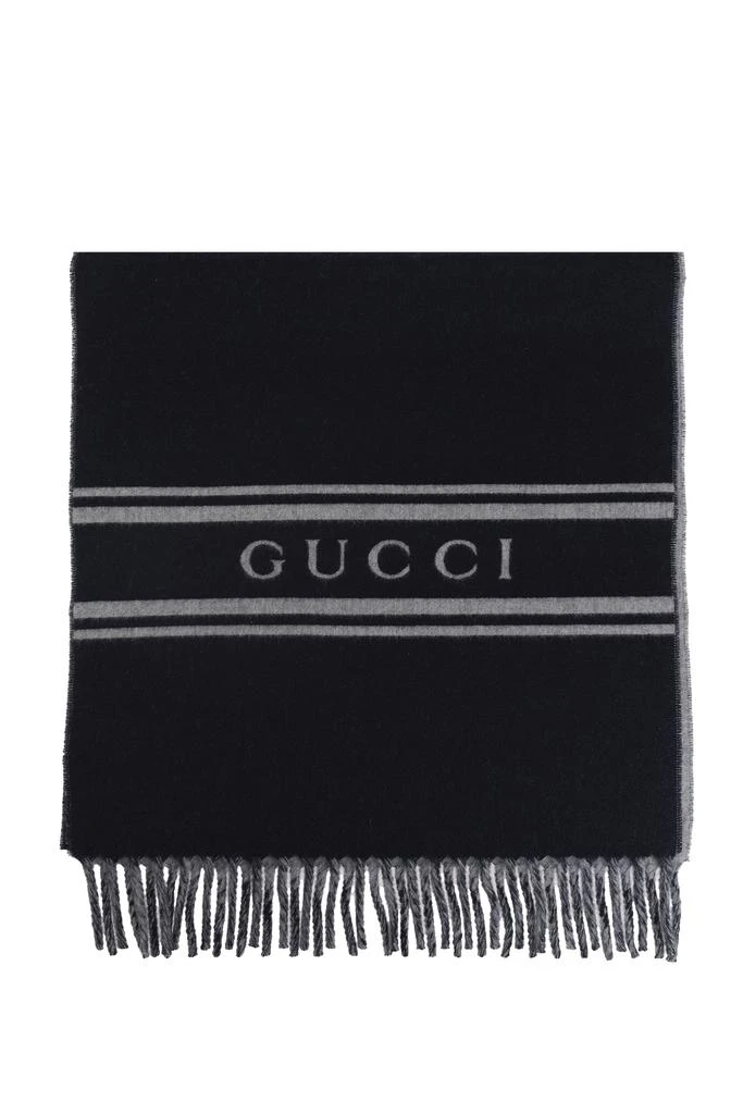 Gucci Wool scarf with logo 1