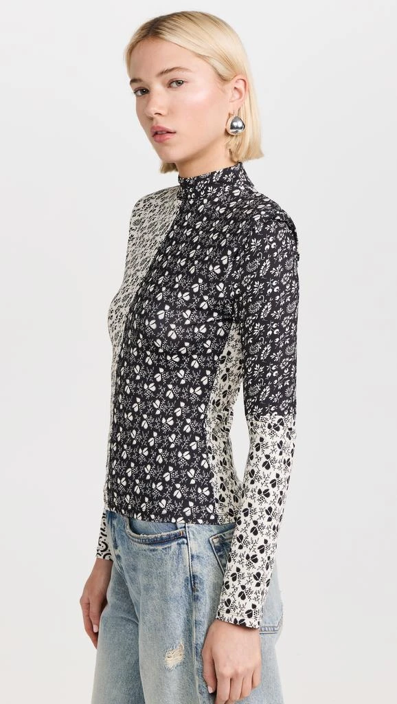 Sea Panna Printed Spandex Long Sleeve Top 3