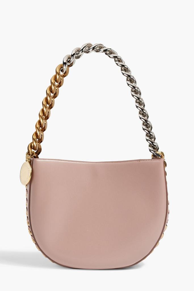 Stella McCartney Frayme chain-embellished faux leather shoulder bag