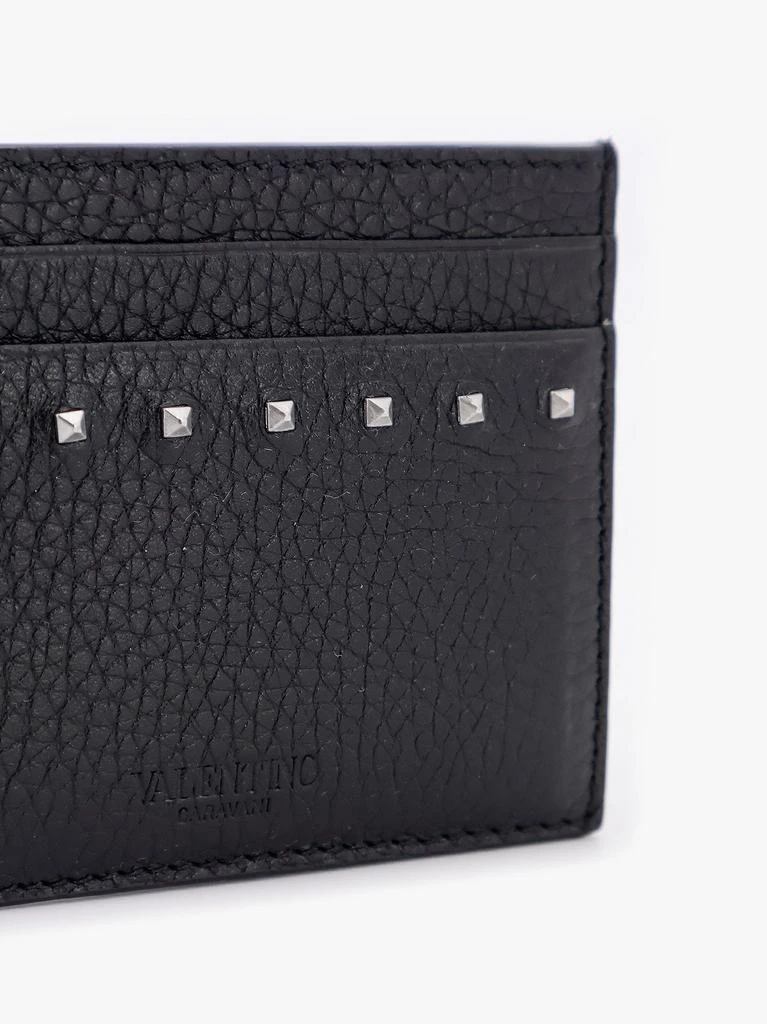 Valentino Leather card holder with stud detail 3