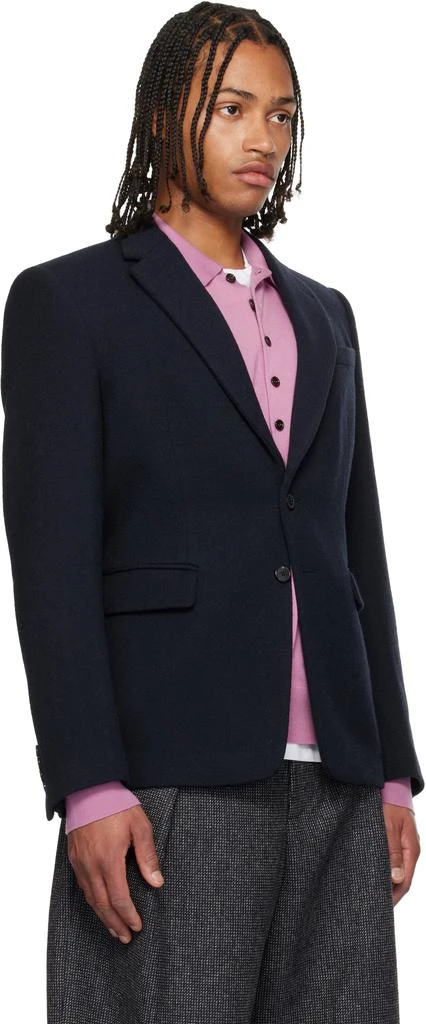 Dries Van Noten Navy Wool Blazer 2