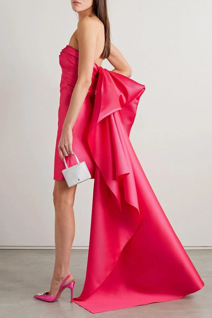 REEM ACRA Convertible strapless mikado-piqué mini dress 2