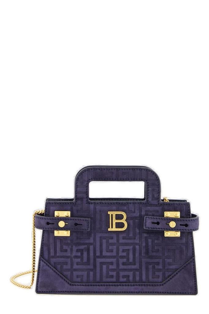 Balmain B-Army Small Monogram Jacquard Tote Bag - Tote Bags