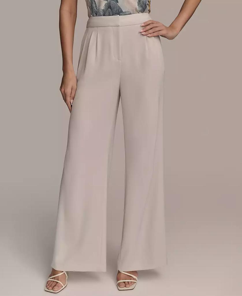 Donna Karan Women's Pleat-Front Wide-Leg Pants