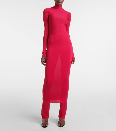 Alaïa High-rise jersey skirt pants