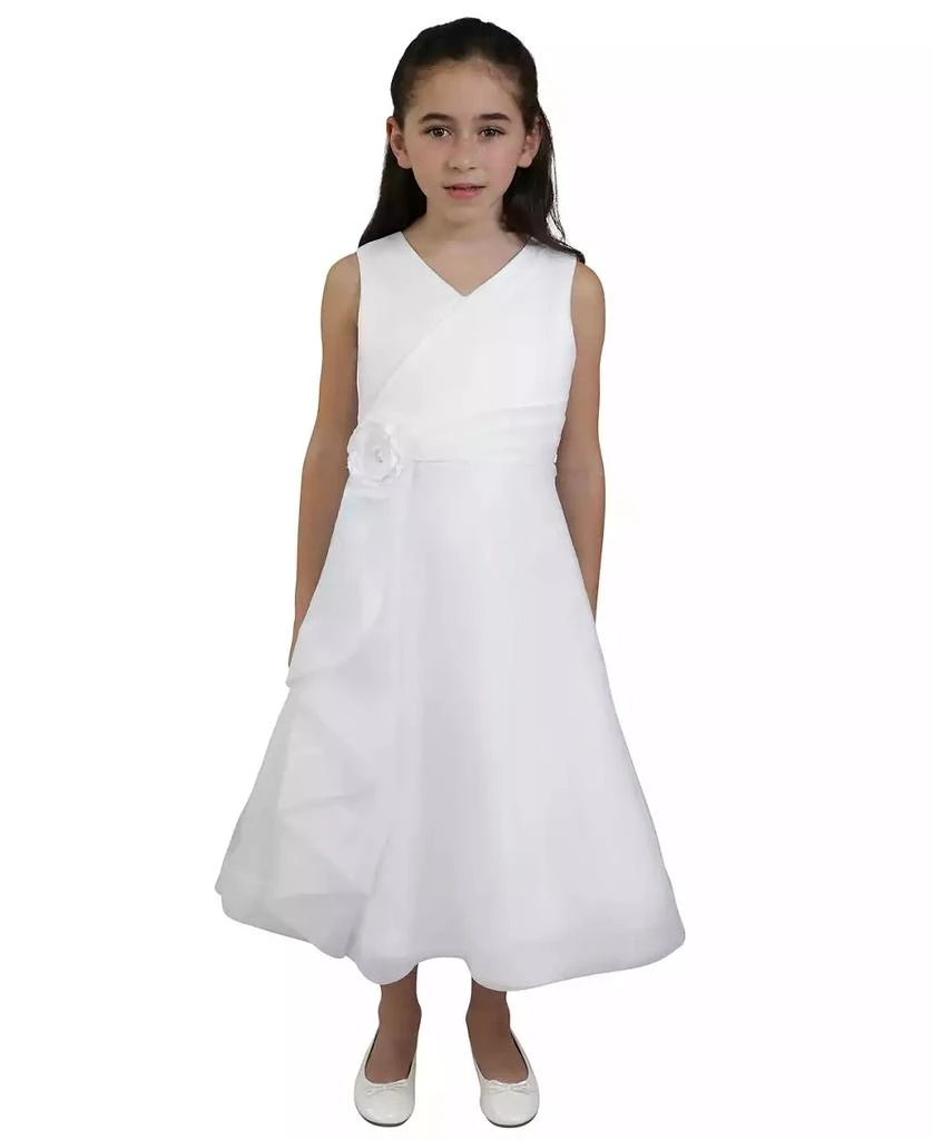 Us Angels Little and Big Girls V neckline Dress 1