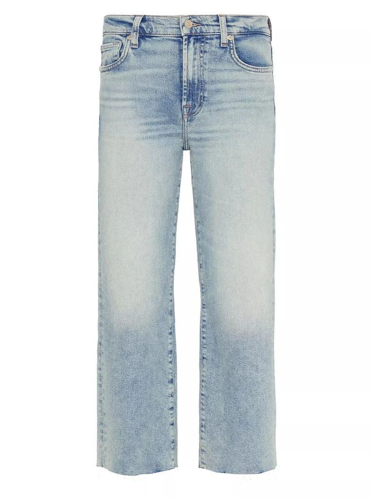 7 For All Mankind Alexa Cropped Wide-Leg Jeans 1