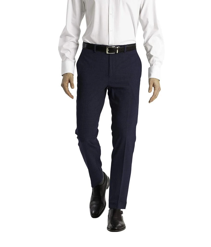 calvin klein extreme slim fit dress pants Calvin Klein Mens Slim fit Dress Pants 30 / 30 Black Blue Plaid Stretch, Men's