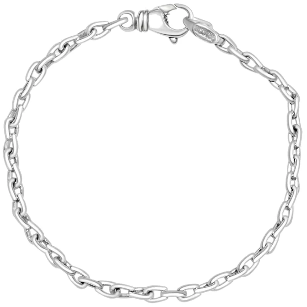 Pompeii3 Men
s Link 14k Gold (16gram) or Platinum (25gram) 4mm Bracelet 8.5"