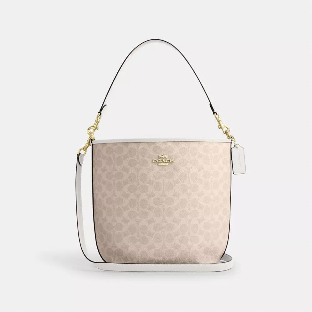 トートバッグ COACH City Bucket Bag In Signature Canvas Star Charm CBH74 COACH® Outlet | City Bucket Bag In Signature Canvas With