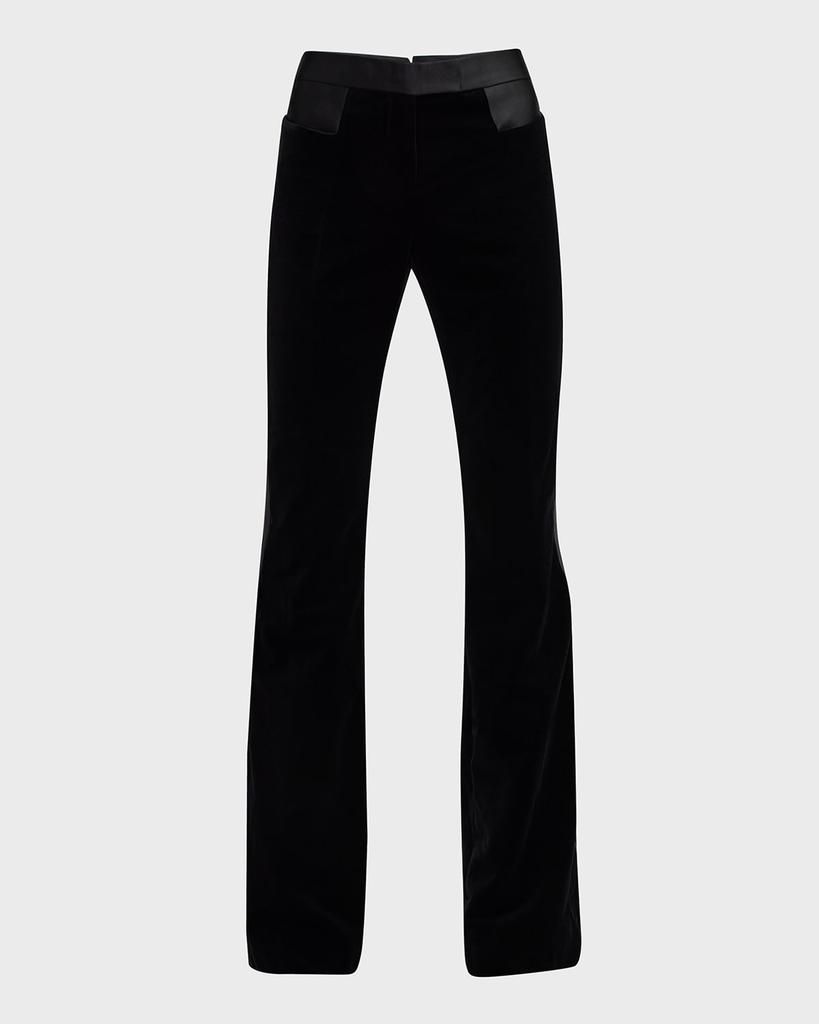 Tom Ford Flared Velvet Tuxedo Pants
