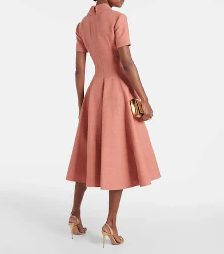 Emilia Wickstead Jody cotton and linen midi dress 3