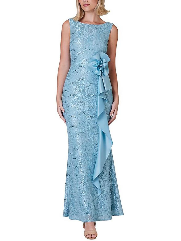 Jessica Howard Womens Sequined Lace Evening Dress 1