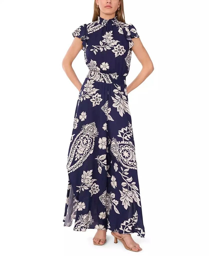 MSK Petite Printed Sleeveless Wide-Leg Jumpsuit 1