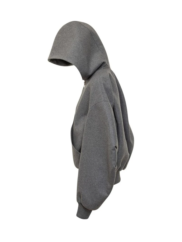 The Attico The Attico Oversized Hooded Bomber Jacket 3