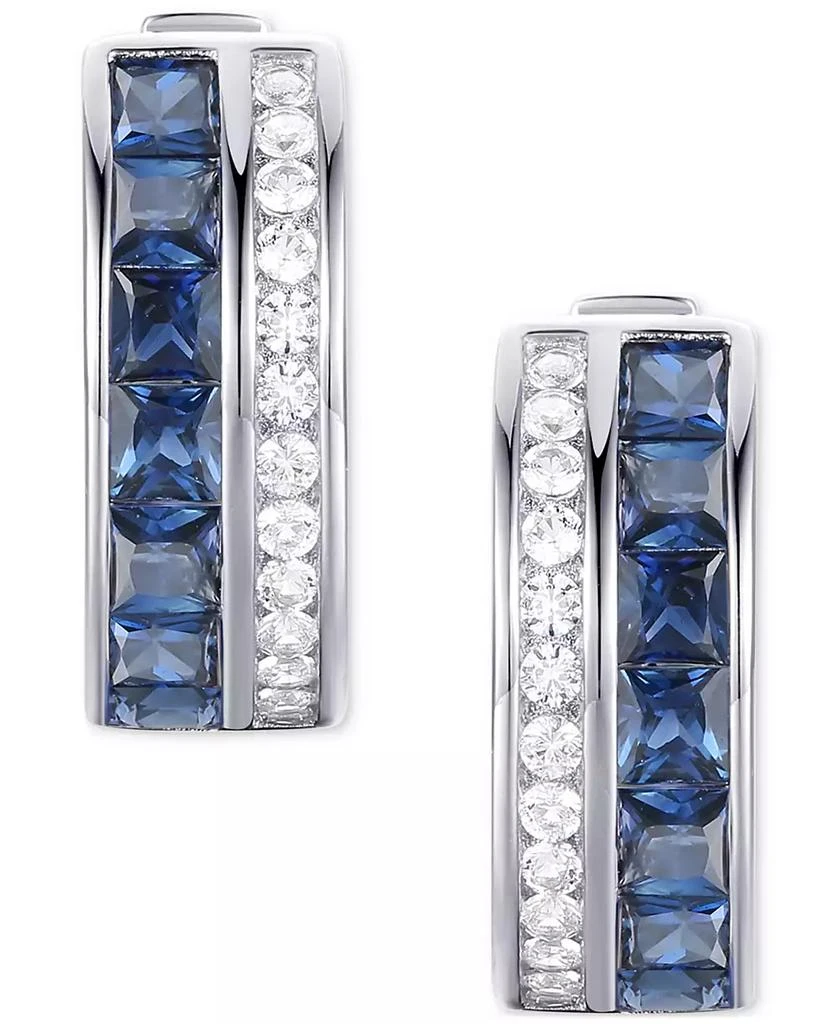 Macy
s Ruby (1-5/8 ct. t.w.) 
Diamond (1/4 ct. t.w.) Small Hoop Earrings in 14k Gold, 0.5 (Also available in Emerald 
Sapphire) 3