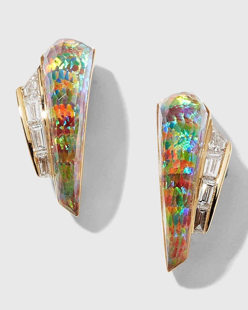 Stephen Webster Slimline Cuff Earrings with Fire Opalescent Quartz 1