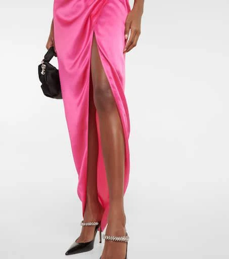 Alessandra Rich Embellished silk satin dress 5