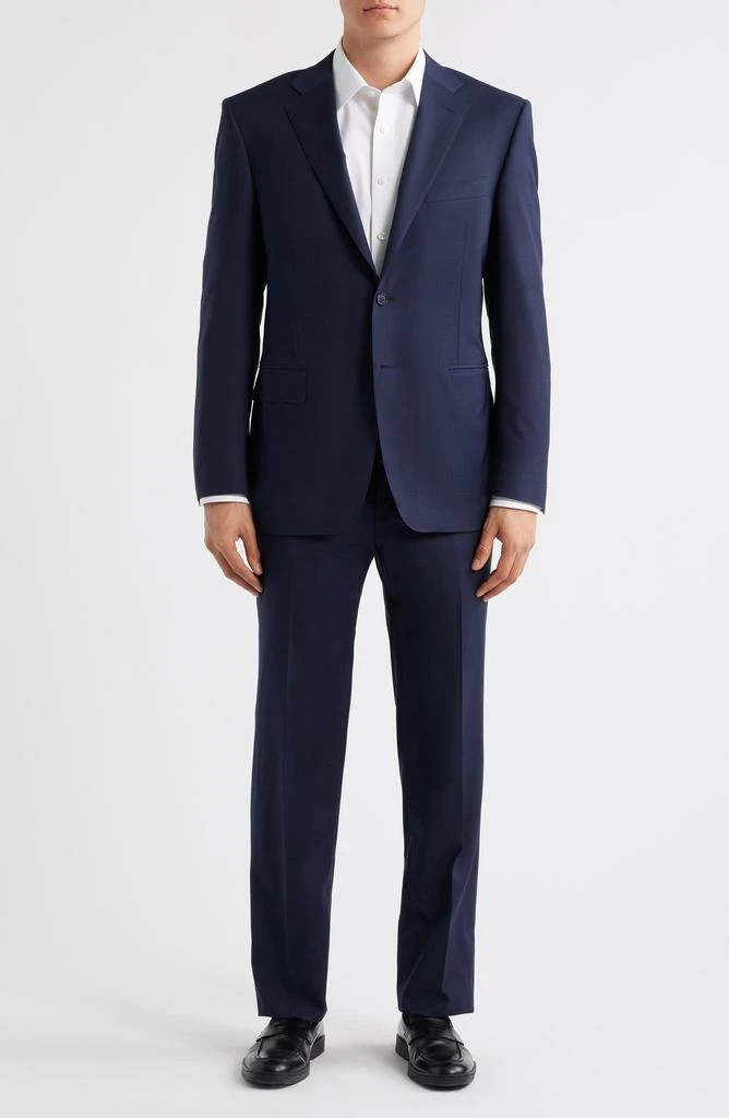Canali Siena Regular Fit Navy Glen Check Suit