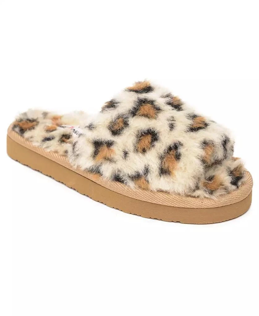Minnetonka Little Girls Lyla Faux Fur Slide Slippers 1