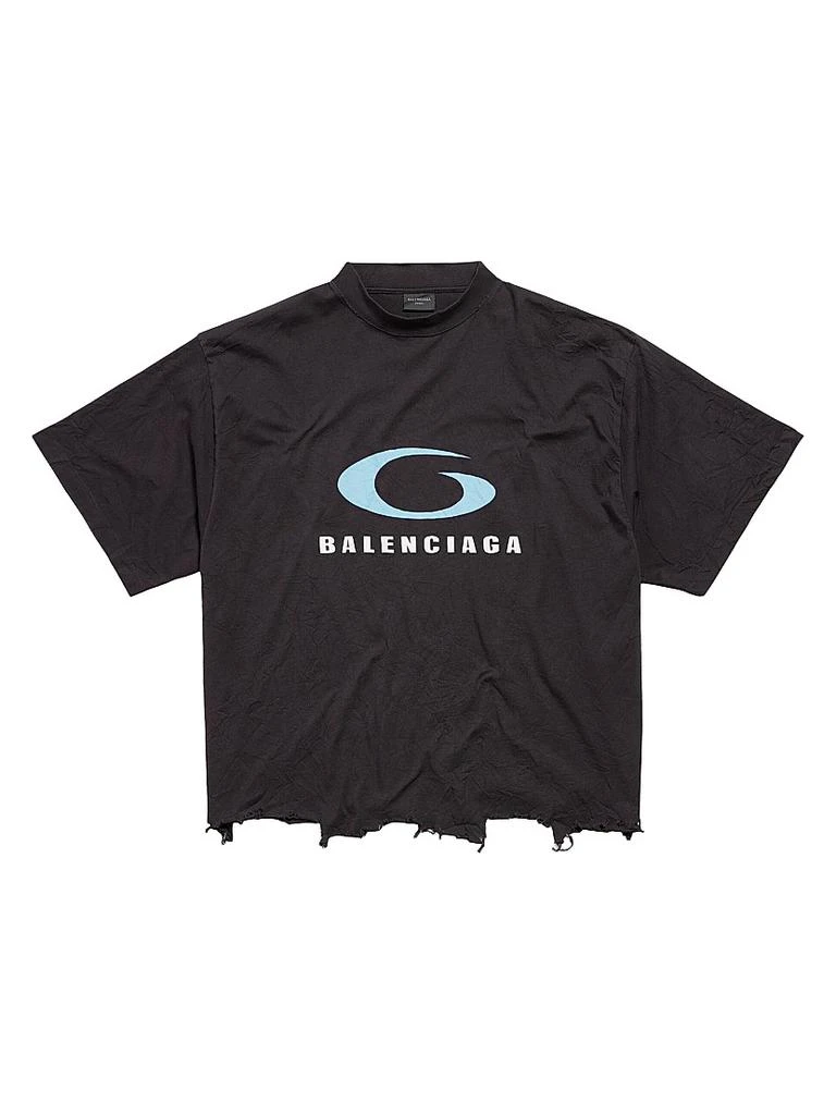 Balenciaga Loop Sports Icon Cropped T-Shirt 1
