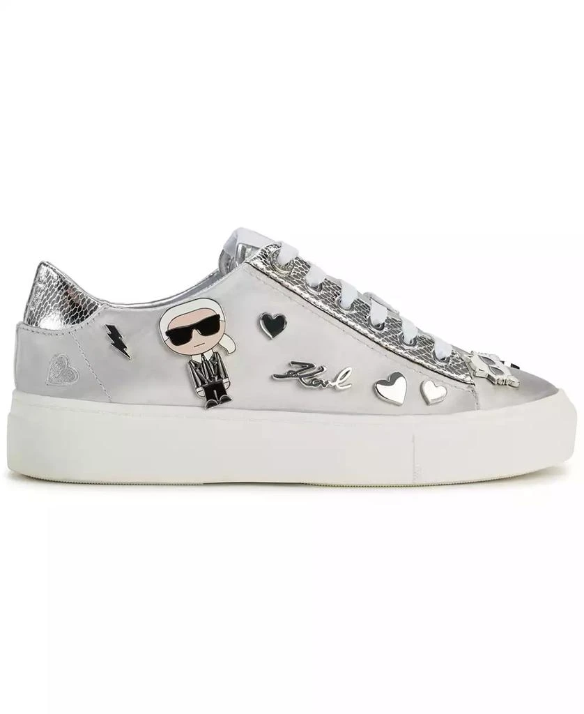 Karl Lagerfeld Paris Cate Pins Lace-Up Platform Sneakers 2
