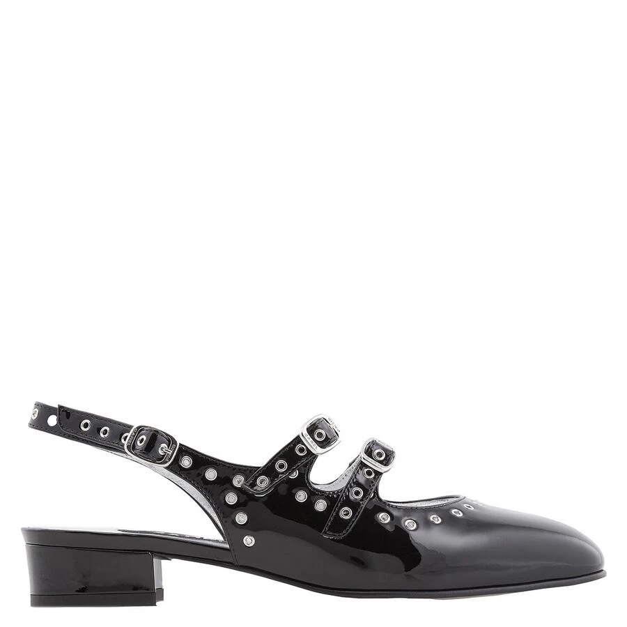 Carel Ladies Black Patent Queen Slingback Mary Janes