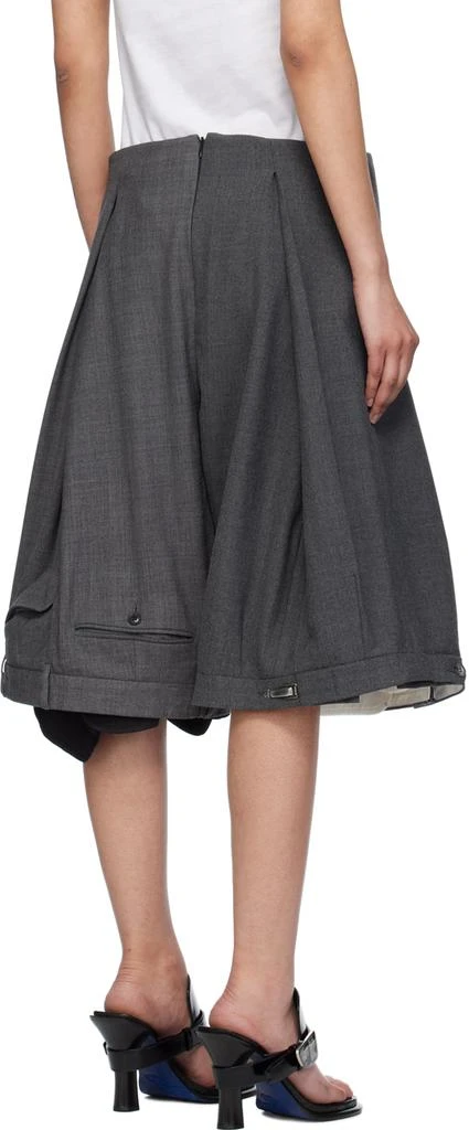HODAKOVA Gray Suit Trouser Shorts 3