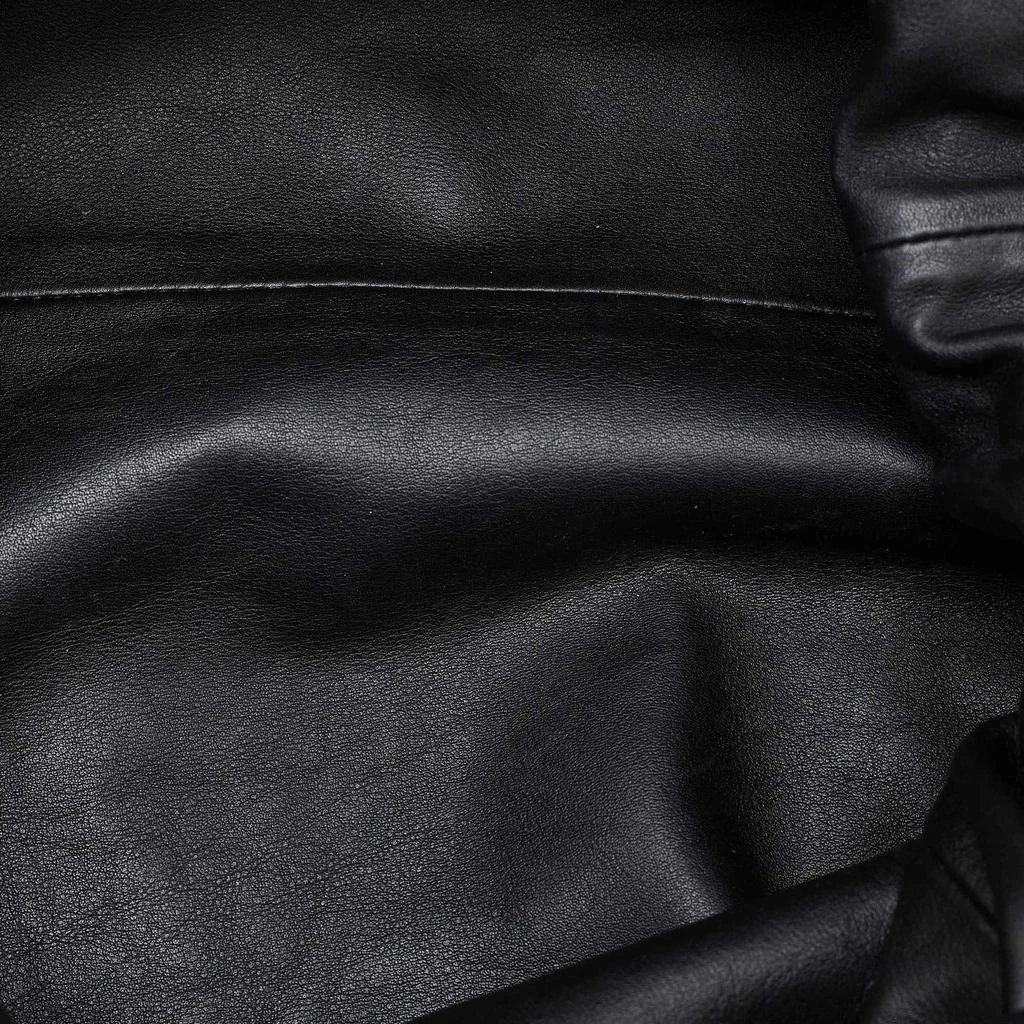 Bottega Veneta Bottega Veneta Black Leather The Pouch Clutch 9