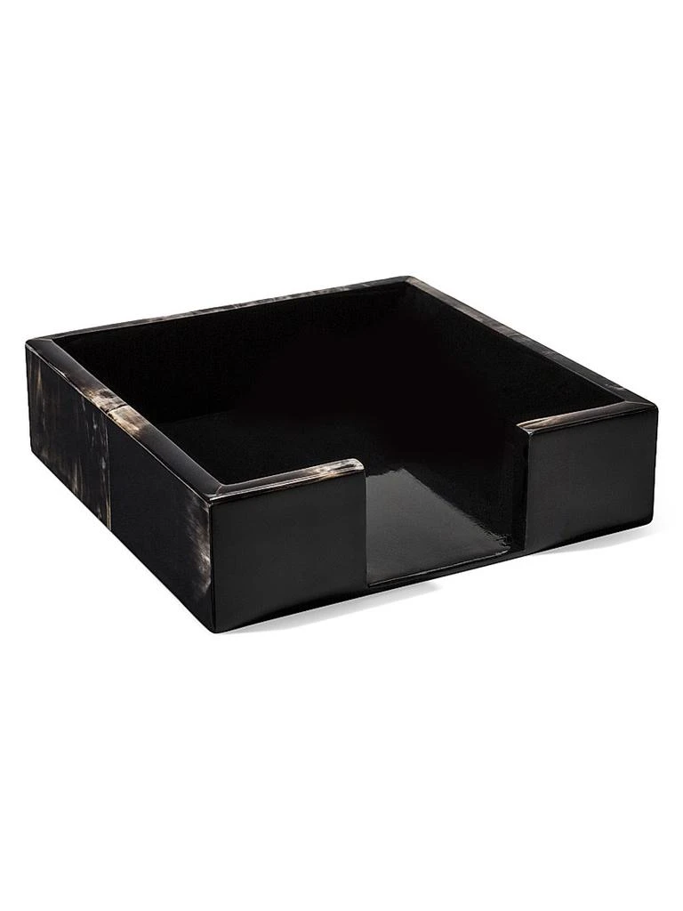 LADORADA Bull ​Horn & Wood Veneer Napkin Holder 1