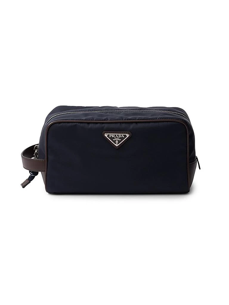Prada Speedrock Re-Nylon and Leather Pouch
