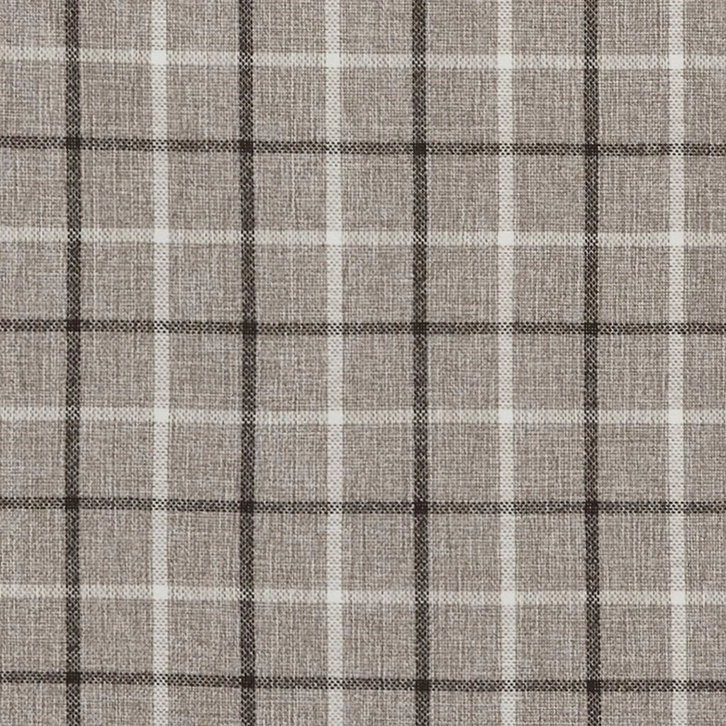 BreeBe 1-Piece 50x95
 Plaid Faux Leather Tab Top Curtain Panel with Fleece Lining,Brown 2