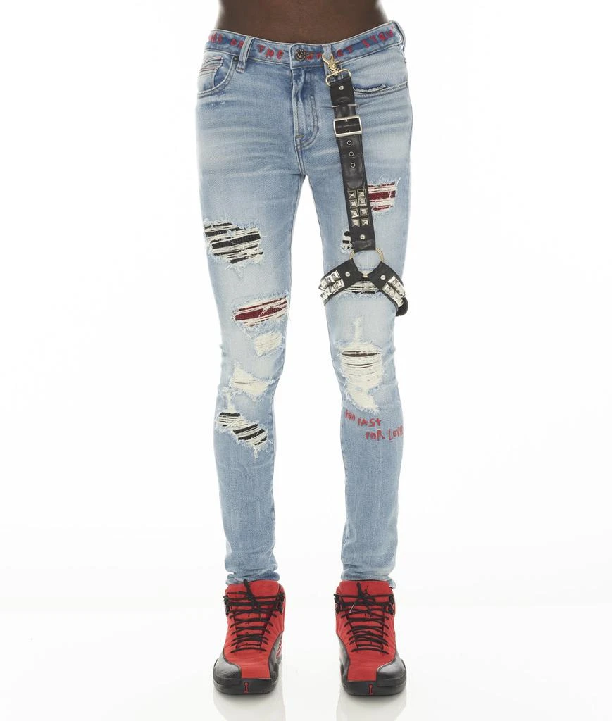 Cult Of Individuality PUNK SUPER SKINNY 220 STUD MOTLEY CRUE IN CRUE 1
