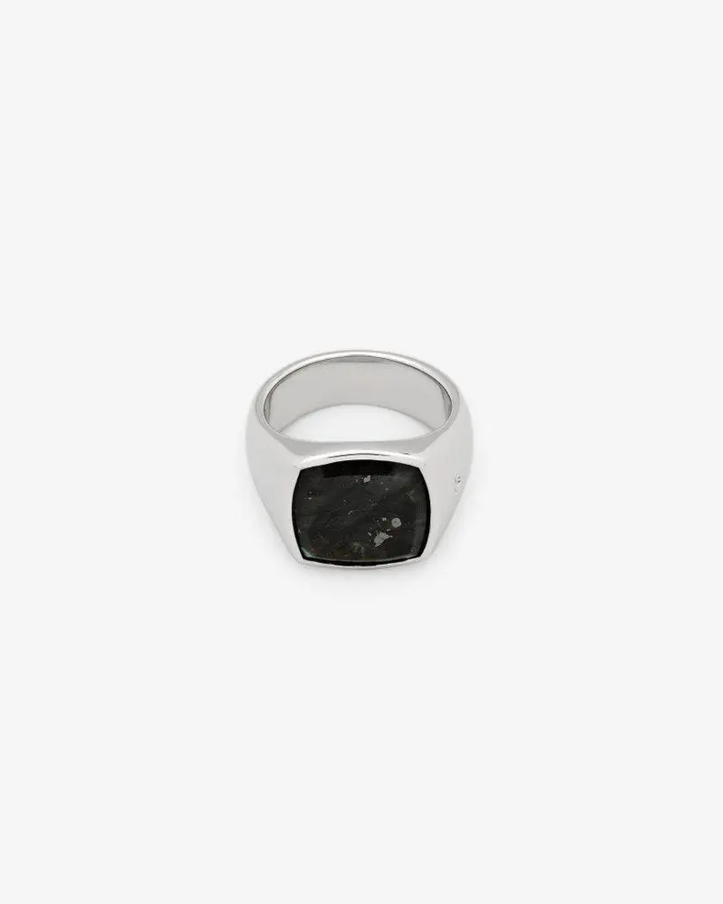 Tom Wood Tom Wood Cushion Larvikite Ring