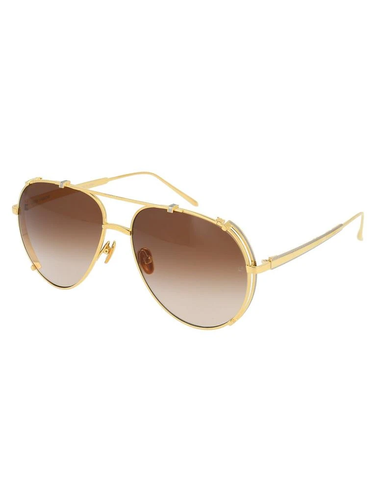 Linda Farrow Linda Farrow Newman Aviator Frame Sunglasses 2
