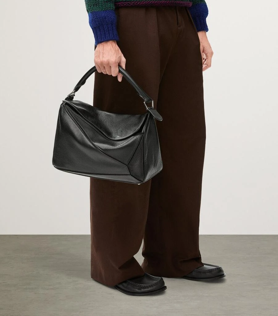 Loewe Large Leather Puzzle Top-Handle Bag 6