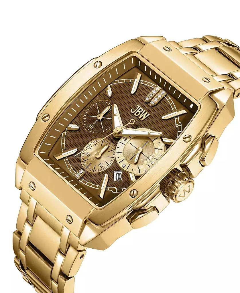 Jbw Men's Echelon Diamond Gold-Plated Stainless-Steel Watch 3